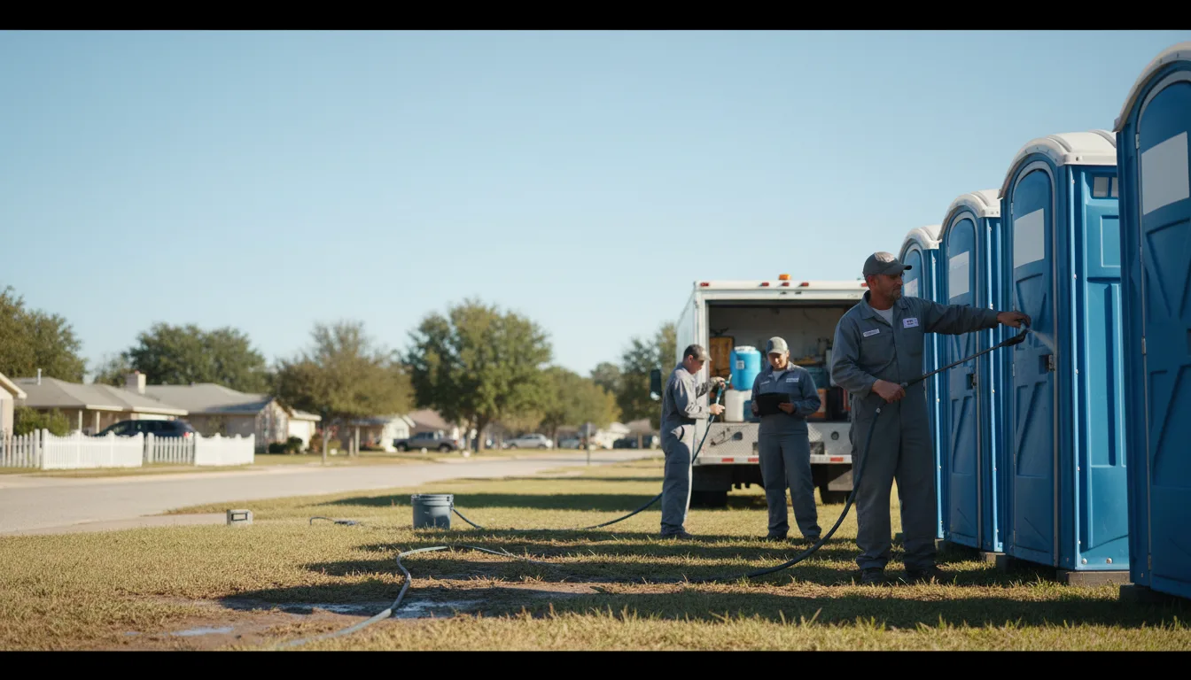 Long-Term Portable Toilet Rental in Le Claire, IA near me